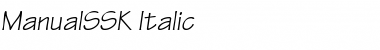 Download ManualSSK Italic Font Title Preview