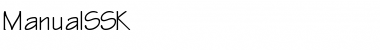 Download ManualSSK Regular Font Title Preview