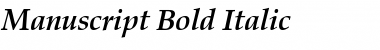 Download Manuscript Bold Italic Font Title Preview
