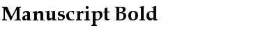 Download Manuscript Bold Font Title Preview