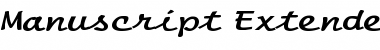 Download Manuscript Extended Bold Font Title Preview
