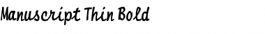 Download Manuscript Thin Bold Font Title Preview
