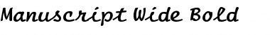 Download Manuscript Wide Bold Font Title Preview