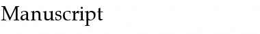 Download Manuscript Regular Font Title Preview