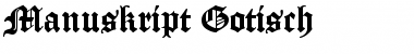 Download Manuskript Gotisch Regular Font Title Preview
