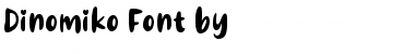 Download Dinomiko Regular Font Title Preview