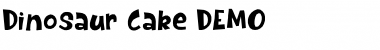 Download Dinosaur Cake DEMO Regular Font Title Preview