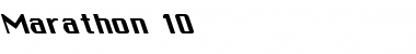 Download Marathon 10 Regular Font Title Preview