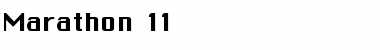 Download Marathon 11 Regular Font Title Preview
