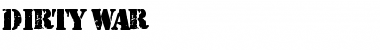 Download Dirty War Regular Font Title Preview