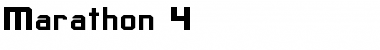 Download Marathon 4 Regular Font Title Preview