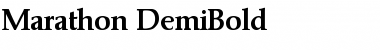 Download Marathon-DemiBold Regular Font Title Preview