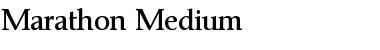 Download Marathon-Medium Regular Font Title Preview