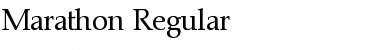 Download Marathon-Regular Regular Font Title Preview