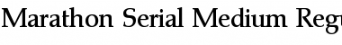Download Marathon-Serial-Medium Regular Font Title Preview