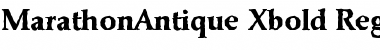 Download MarathonAntique-Xbold Regular Font Title Preview