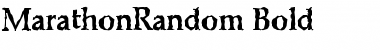 Download MarathonRandom Bold Font Title Preview