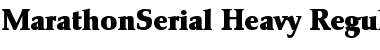 Download MarathonSerial-Heavy Regular Font Title Preview