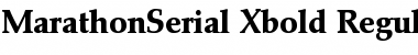 Download MarathonSerial-Xbold Regular Font Title Preview