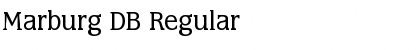 Download Marburg DB Regular Font Title Preview