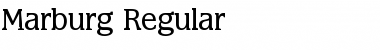 Download Marburg Regular Font Title Preview