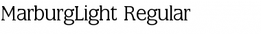 Download MarburgLight Regular Font Title Preview