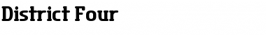 Download District Four Regular Font Title Preview