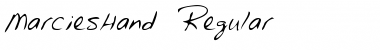 Download MarciesHand Regular Font Title Preview