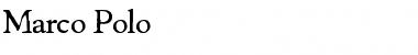 Download Marco Polo Regular Font Title Preview