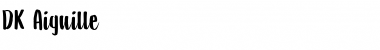 Download DK Aiguille Regular Font Title Preview