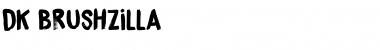 Download DK Brushzilla Regular Font Title Preview