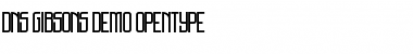 Download DNS Gibsons One Demo Font Title Preview