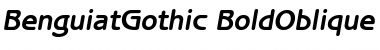 Download BenguiatGothic BoldOblique Font Title Preview