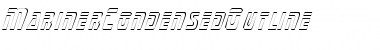 Download MarinerCondensedOutline Regular Font