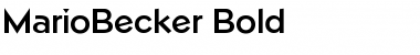 Download MarioBecker Bold Font