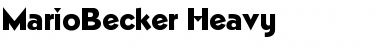 Download MarioBecker-Heavy Font