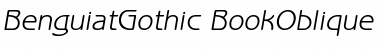 Download BenguiatGothic BookOblique Font Title Preview