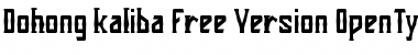 Download Dohong Kaliba Free Version Regular Font Title Preview