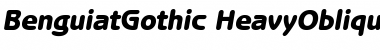 Download BenguiatGothic HeavyOblique Font Title Preview