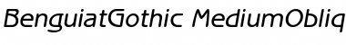 Download BenguiatGothic MediumOblique Font Title Preview