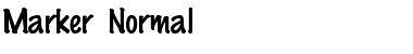 Download Marker Normal Font