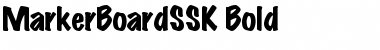 Download MarkerBoardSSK Bold Font