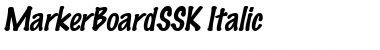 Download MarkerBoardSSK Italic Font