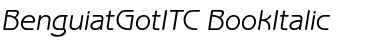 Download BenguiatGotITC Italic Font Title Preview
