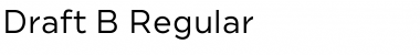Download Draft B Regular Font Title Preview