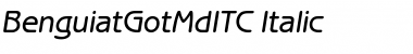 Download BenguiatGotMdITC Italic Font Title Preview