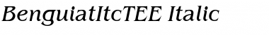 Download BenguiatItcTEE Italic Font Title Preview