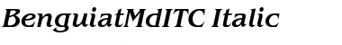 Download BenguiatMdITC Italic Font Title Preview