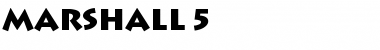 Download Marshall 5 Bold Font