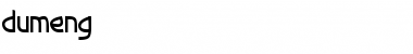 Download dumeng Regular Font Title Preview